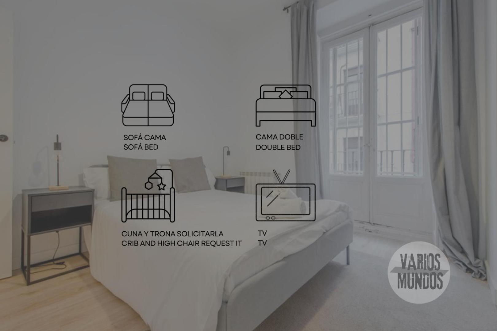 Premium Apt Para 9Pax En Calle Olmo - Centro De Madrid E1 エクステリア 写真